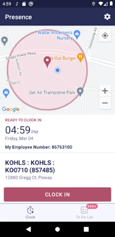 KBSPresence for Android - Efficient Workday Tracker