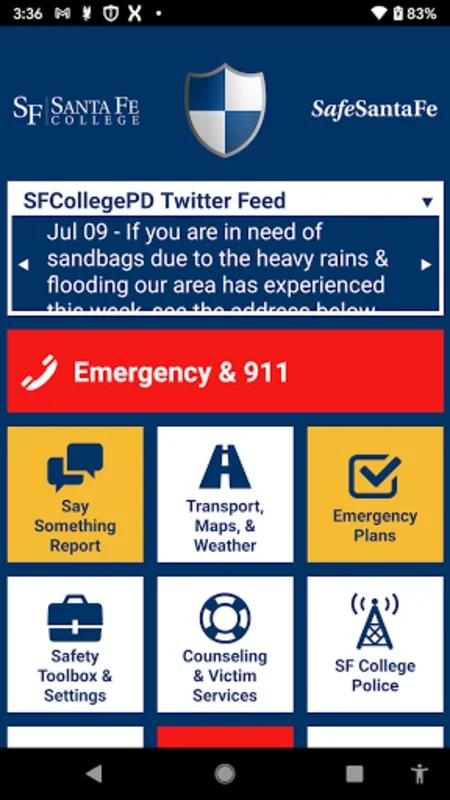 Safe Santa Fe for Android - Enhancing Campus Safety