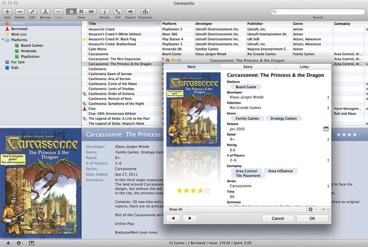 GamePedia for Mac - Organize Your Games Easily