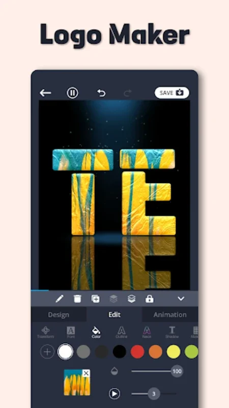 TENADA: 3D Animated Text Art for Android - Unleash Creativity