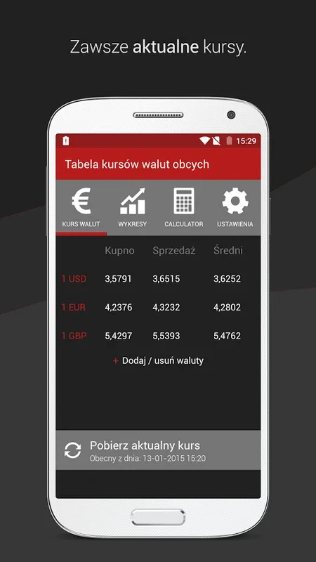 Kurs Walut for Android - Real-Time Currency Converter