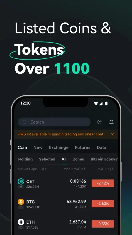 CoinEx for Android: Trusted Crypto Exchange with 1200+ Coins