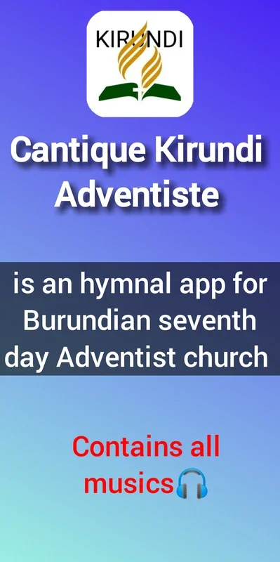 Quantique kirundi adventiste indirimbo for Android - Rich Hymnal App