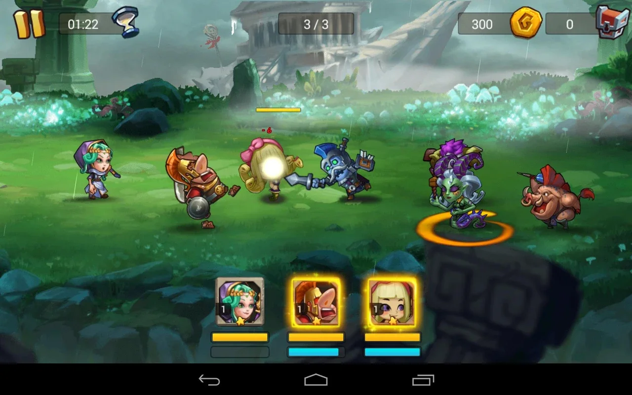 Gods Rush for Android: Lead Heroes and Gods in Battles