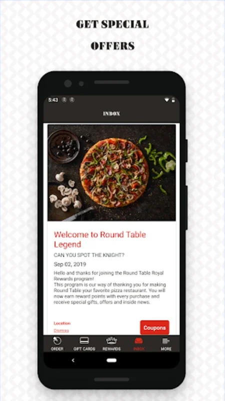 Round Table Pizza for Android - Streamlined Ordering & Rewards