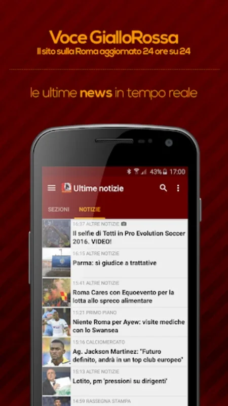 Voce GialloRossa for Android - Stay Informed on Rome Football