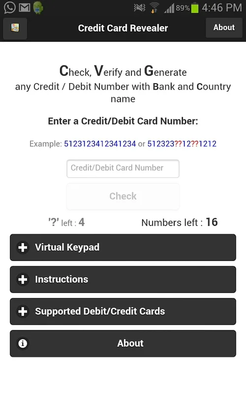 Credit Card Revealer for Android: Manage Your Cards