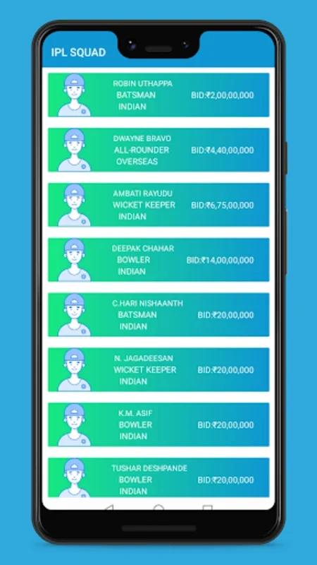 IPL 2022 Squad Schedule & Live for Android - Unbeatable Cricket Info