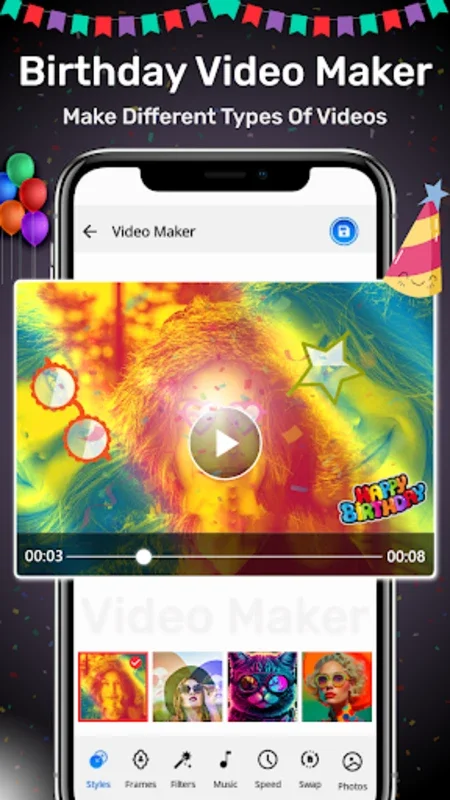 Birthday Video Maker for Android - Download the APK from AppHuts