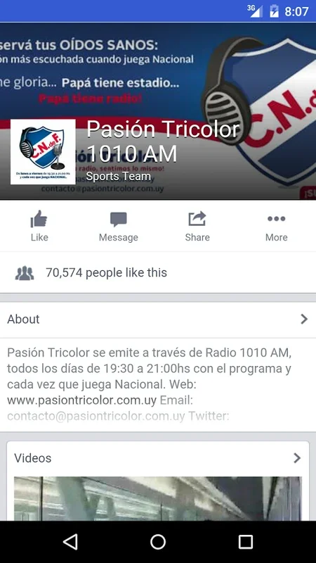 Pasion Tricolor 1010AM for Android - Unbeatable Club Coverage