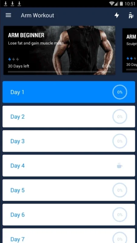 Arm Workout for Android - Build Strong Arms at Home