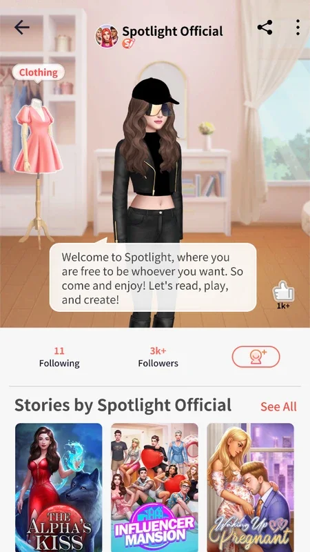 Spotlight for Android: Diverse Stories for Romantic Adventures