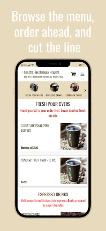 Roast for Android - Brew Coffee with Ease