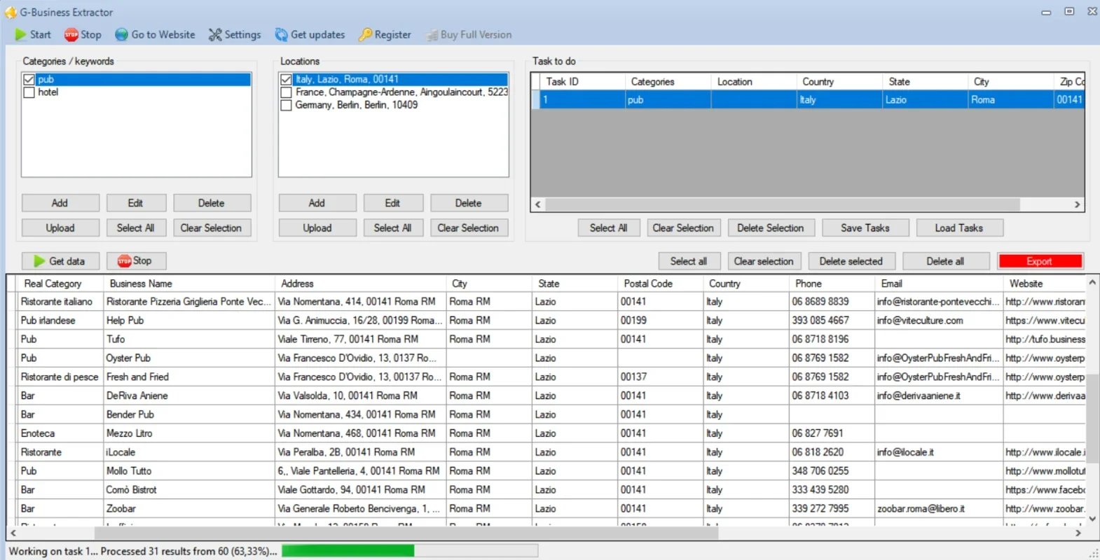 G - Business Extractor for Windows: Efficient Google Maps Data Extraction