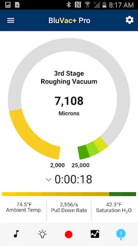 BluVac for Android - Precise System Evacuation Monitoring