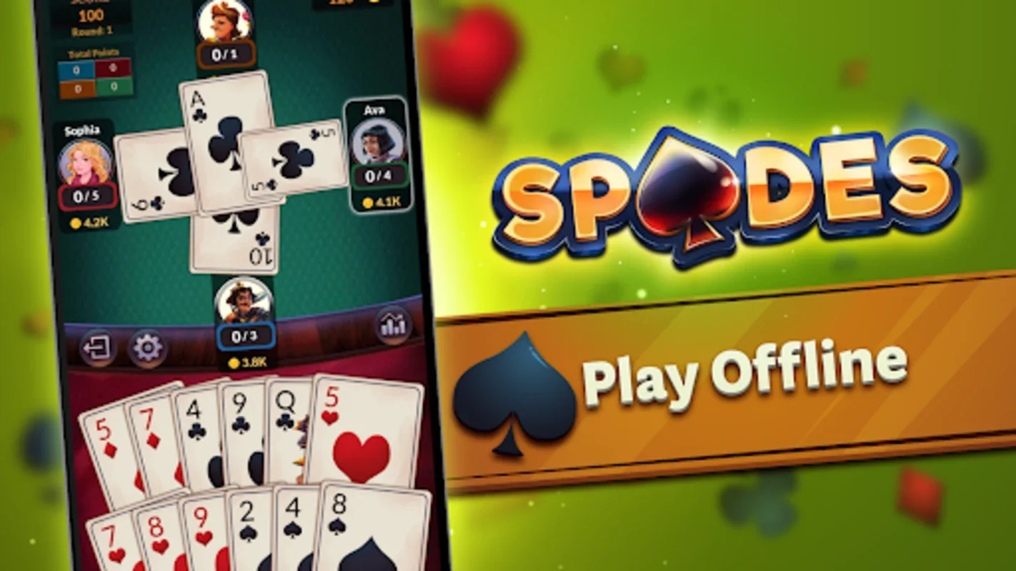 Spades for Android: Smart AI and No Ads