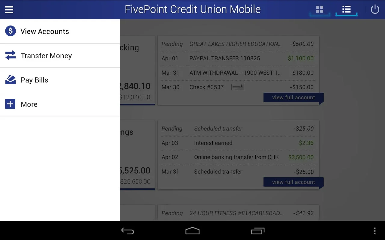 FivePoint CU for Android - Simplify Banking on the Go