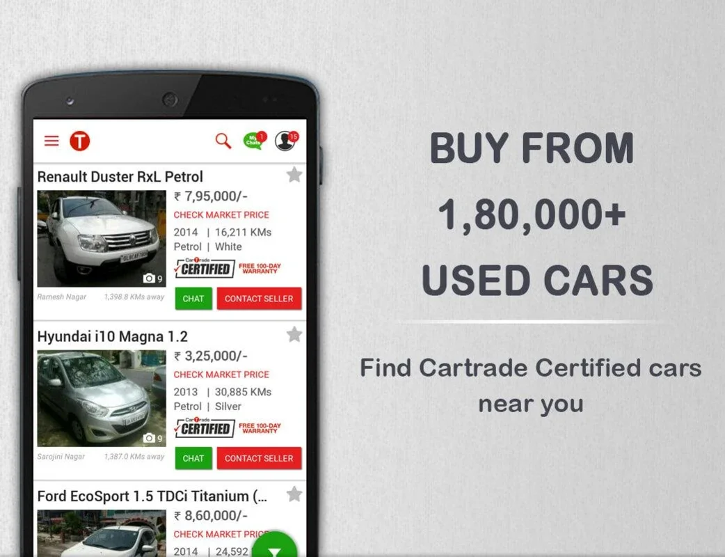 CarTrade for Android - Simplify Car Buying/Selling