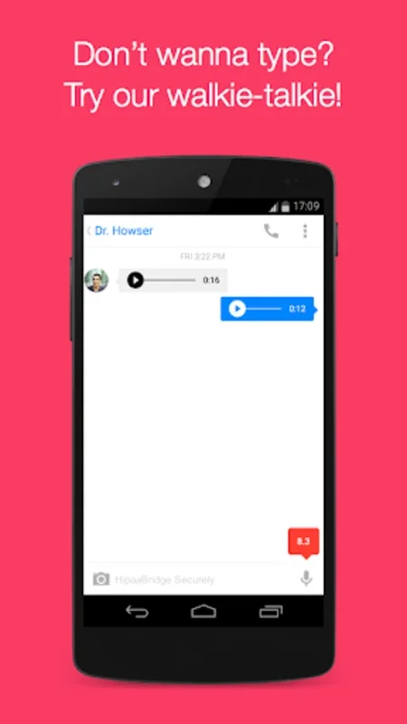 HipaaChat for Android - Secure Messaging for Healthcare