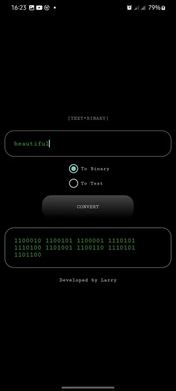 BinaryConverter for Android - Simplifies Text to Binary Conversion