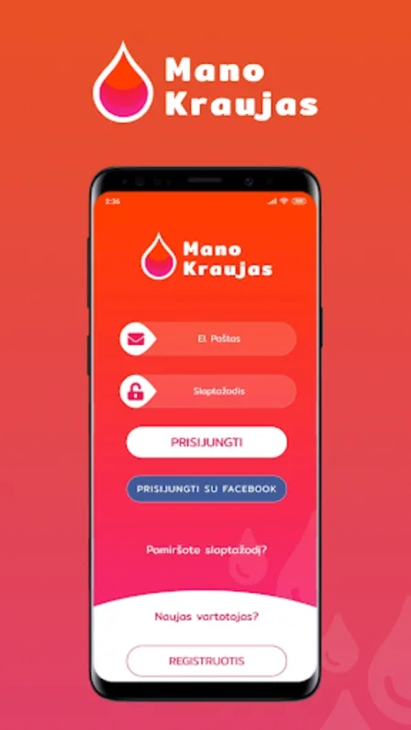 Mano Kraujas for Android - Streamlined Blood Donation