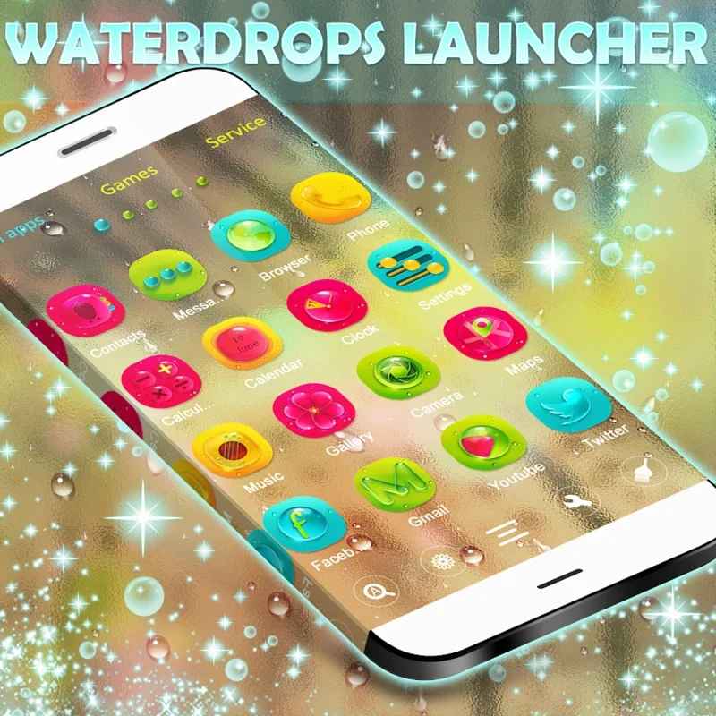 Waterdrops GO Launcher for Android: Customize Your Device