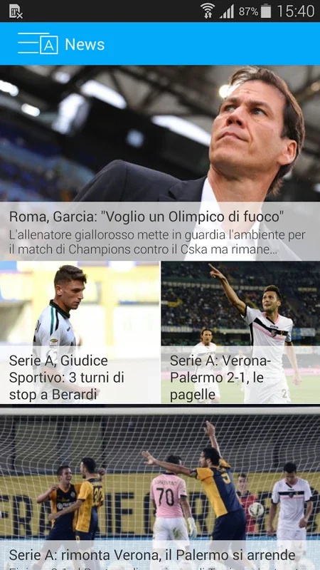 Diretta Calcio for Android - Live Football Coverage