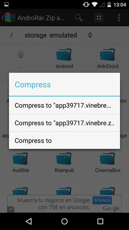 AndroRar Zip and Rar for Android: Versatile File Compression and Management