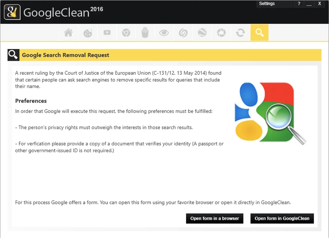 GoogleClean for Windows - Protect Your Privacy