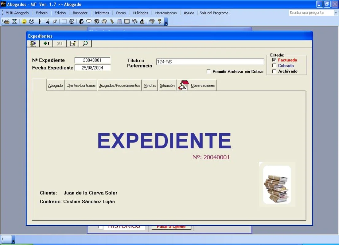 Abogados MF for Windows - Efficient Law Office Management