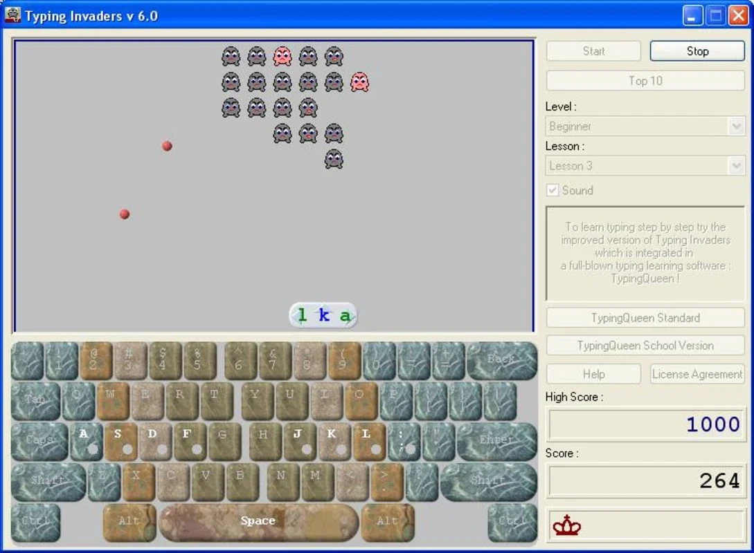 Typing Invaders: Master Typing While Playing Space Invaders on Windows