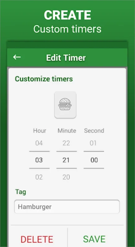 kitchen timer for Android - Manage Multiple Timers