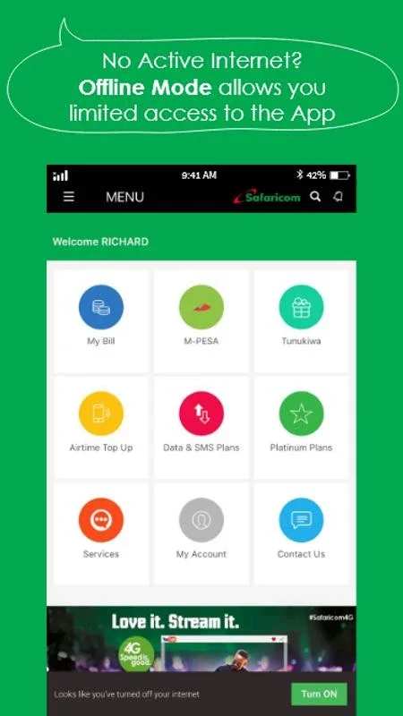 mySafaricom for Android: Manage Your Profile and Rate