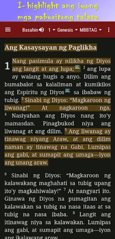 Bibliya MBBTAG for Android - Accurate Tagalog Bible App