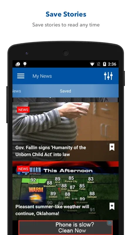 go4it for Android: Local News & Weather Updates