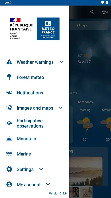 Météo France for Android - Accurate Weather Forecasts