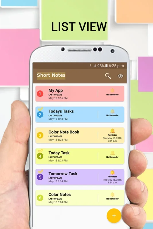 Short Notes - Color Notepad with Reminder for Android