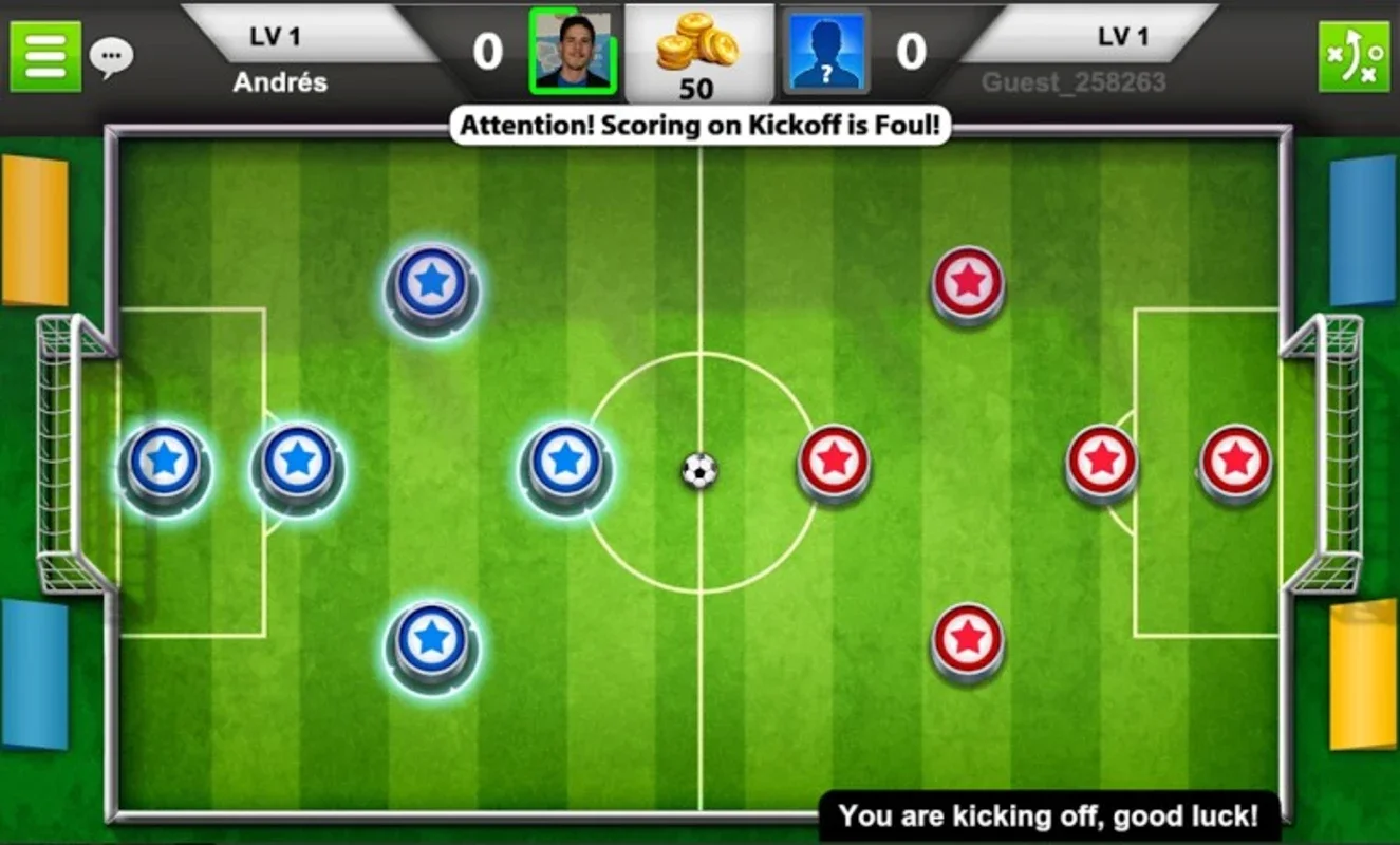 Soccer Stars for Android - Online Fun with Bottle - Cap Soccer