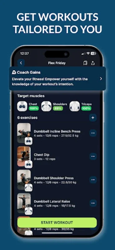 GainsAI for Android - Personalized Fitness App