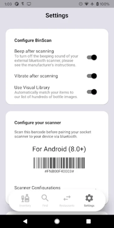 BinScan for Android: Streamline Beverage Inventory