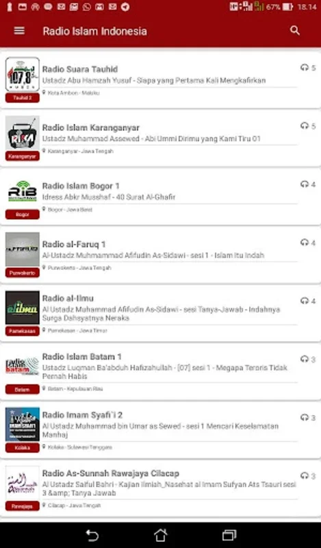 Radio Islam Indonesia for Android: A Source of Islamic Teachings