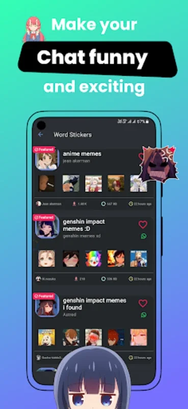 +999K Anime Stickers WASticker for Android - Explore the Anime World in Chats