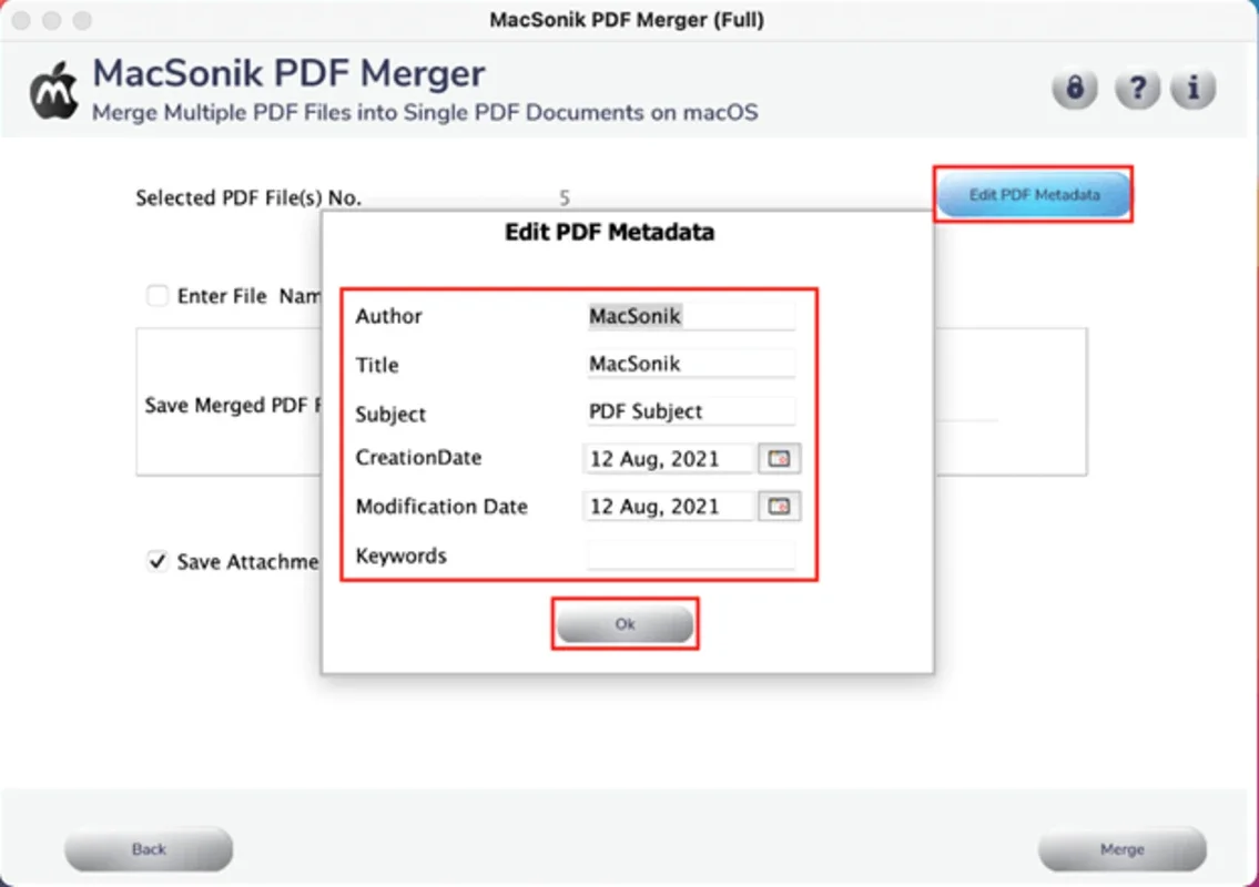 MacSonik PDF Merge Tool for Mac - Efficient PDF Merging