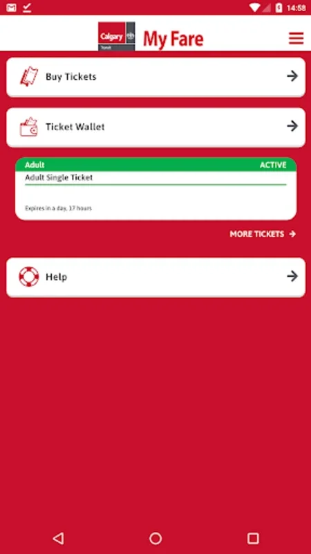 My Fare for Android - Eco-friendly Calgary Transit Ticketing