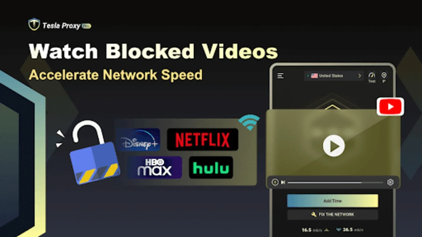 Tesla Proxy Pro - Safe & Fast for Android - Secure Global Web Access