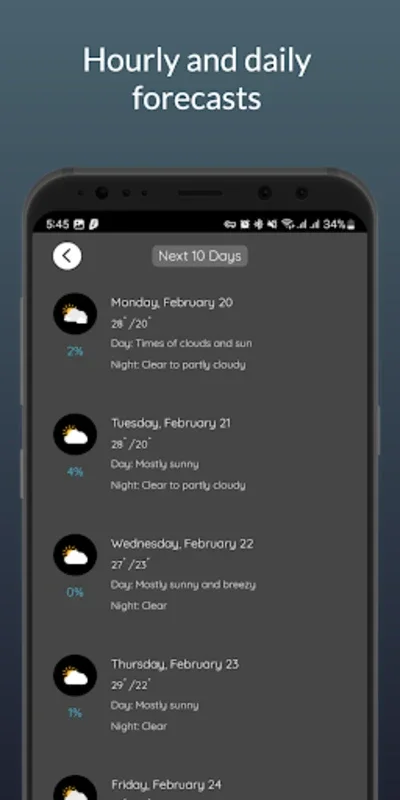 BWeather Forecast for Android - Stay Ahead of the Weather