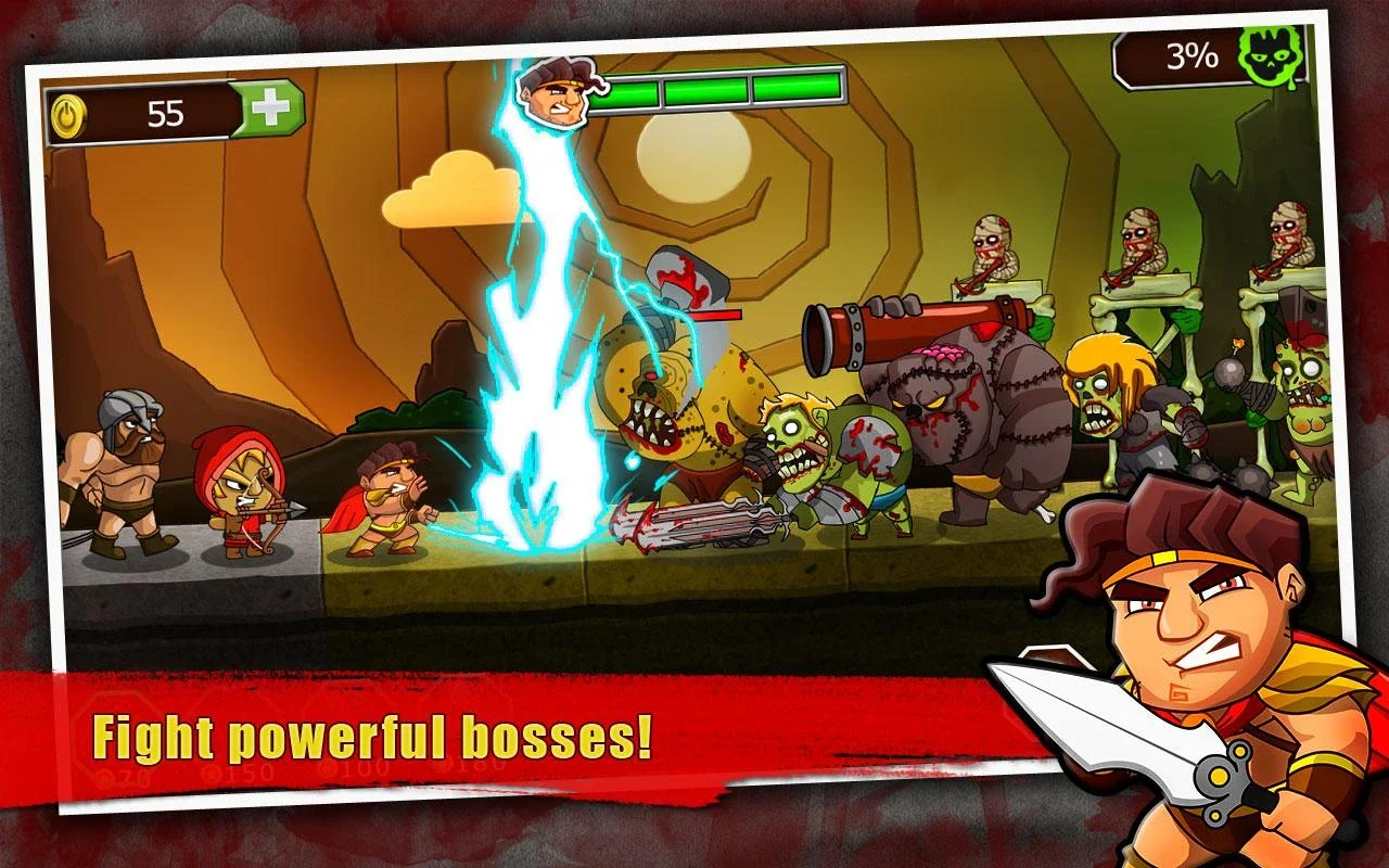 Legend vs Zombies for Android - Engaging Defense Game