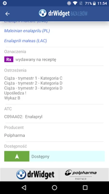 DrWidget Baza Leków for Android: Comprehensive Pharma Info