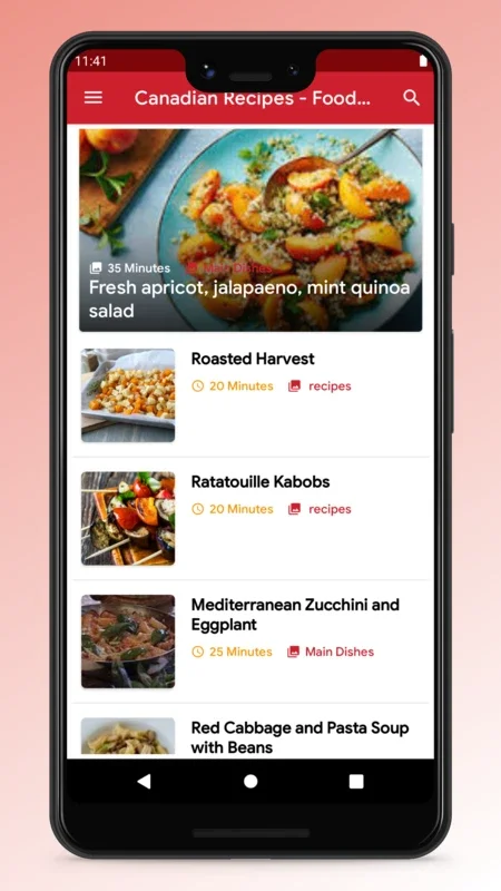 Canadian Food - Recipes App for Android: Explore Canadian Cuisine