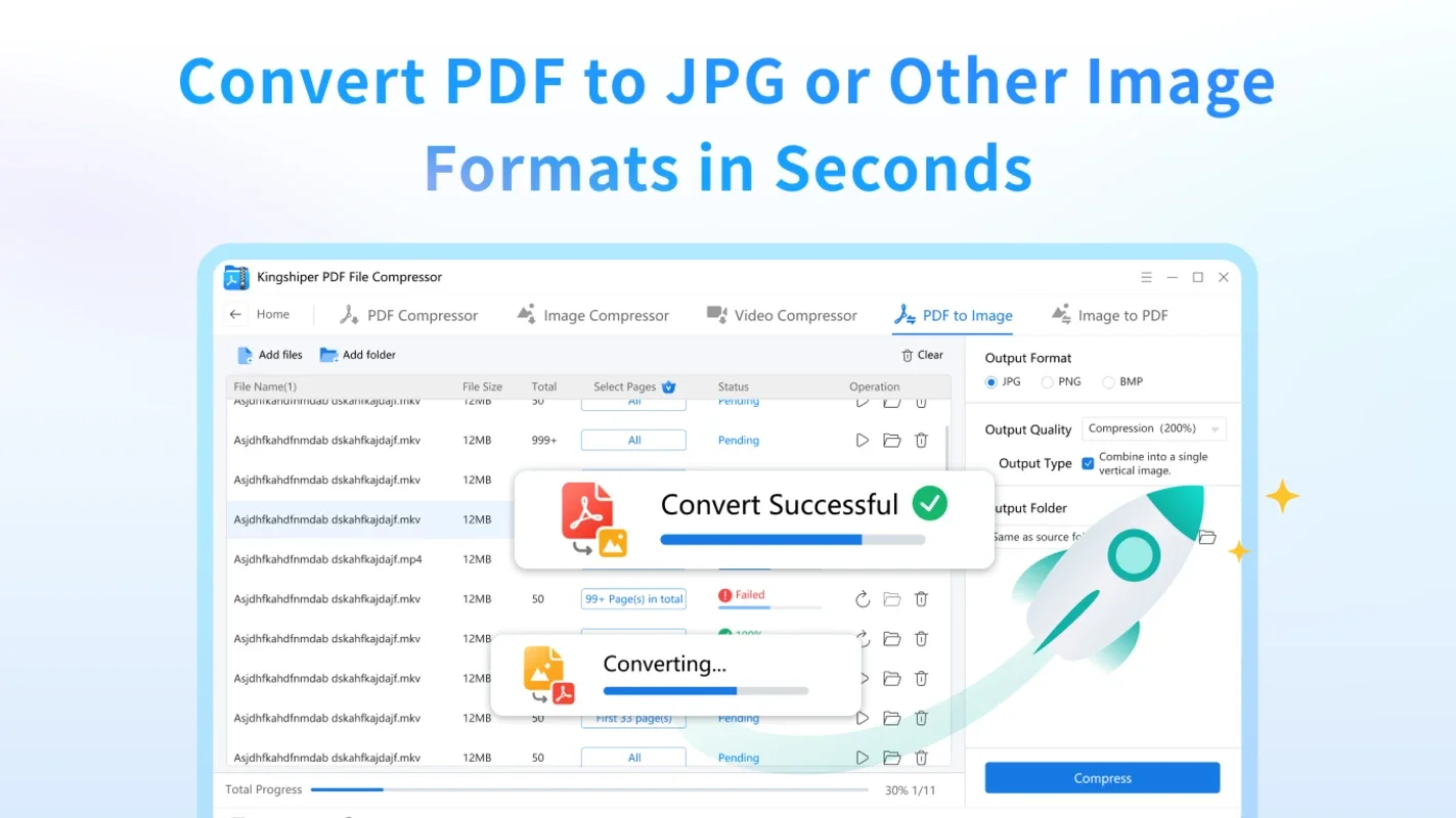 Kingshiper PDF File Compressor for Windows: Efficient & High-Quality Compression